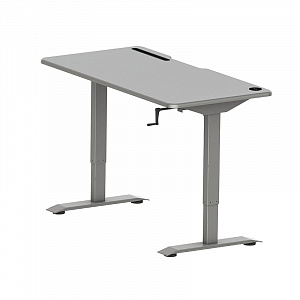 HorizonD MA10 - Основание стола механ. Сидя-Стоя (700-1200мм) ширина 1200-1700мм 70кг серебро