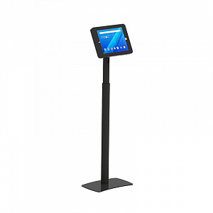 MiniFit P110 - Напольная стойка для планшета iPAD 10.5" наклон ±90° вращение 360° В 810-1210мм замок серебро